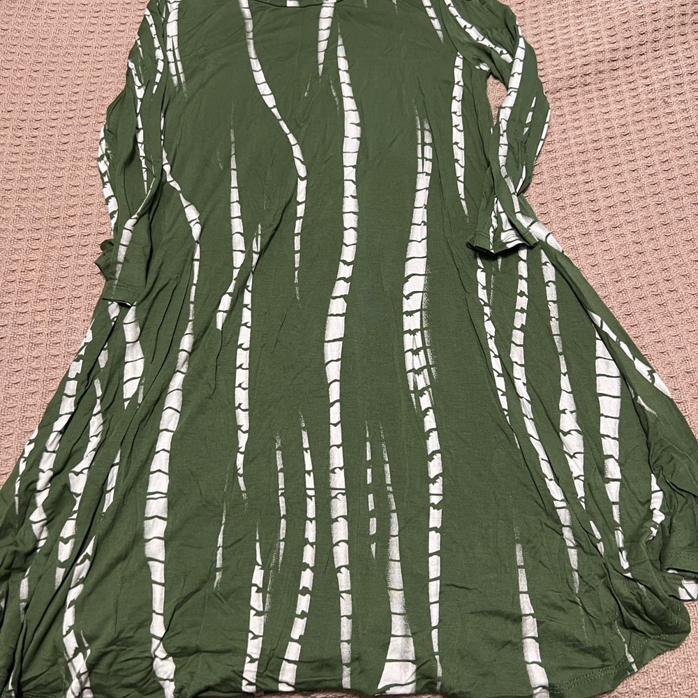 Soulmates Green Sleeveless Crew Neck Sundress